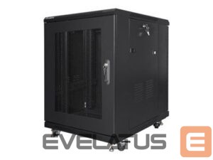 Servers Lanberg  Rack cabinet 19" free-standing 15U/600x800 (flat pack) with mesh door, black | 