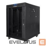 Serveri Lanberg  Rack cabinet 19" free-standing 15U/800x1000 (flat pack) with glass door lCD V2, black | 