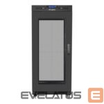 Servers Lanberg  Rack cabinet 19" free-standing 15U/800x1000 (flat pack) with mesh door lCD V2, black | 