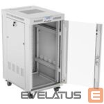 Serverid Lanberg  Rack cabinet 19" free-standing 22U/600x800 (flat pack) with glass door lCD V2, grey | 