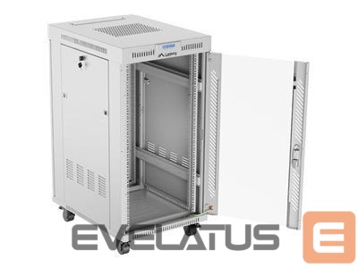 Serverid Lanberg Rack cabinet 19" free-standing 22U/600x800 (flat pack) with glass door lCD V2, grey |