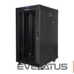 Servers Lanberg  Lanbger Rack cabinet 19" free-standing 22U/800x800 (flat pack) with glass door lCD V2, black | 