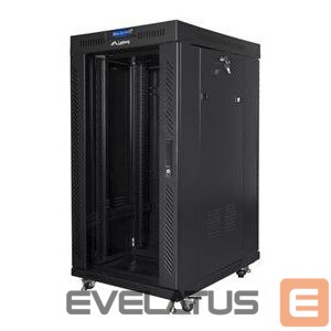 Serverid Lanberg  Lanbger Rack cabinet 19" free-standing 22U/800x800 (flat pack) with glass door lCD V2, black | 
