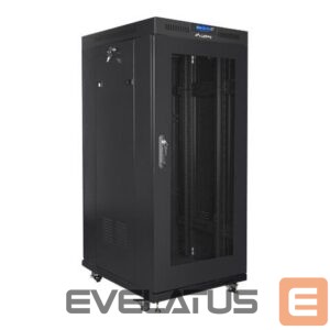 Serverid Lanberg  Rack cabinet 19" free-standing 22U/800x800 (flat pack) with glass door lCD V2, black | 