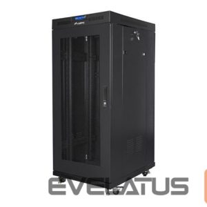 Serverid Lanberg  Rack cabinet 19" free-standing 27U/600x600 (flat pack) with mesh door lCD V2, black | 
