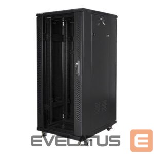 Serveri Lanberg  Rack cabinet 19" free-standing 27U/600x800 (flat pack), black | 