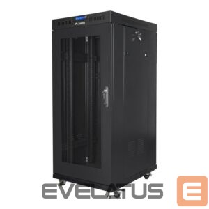 Serverid Lanberg  Rack cabinet 19" free-standing 27U/600x800 (flat pack) with mesh door ICD V2, black | 