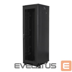 Serverid Lanberg  Rack cabinet 19" free-standing 42U/600x800 (flat pack) with mesh door, black | 