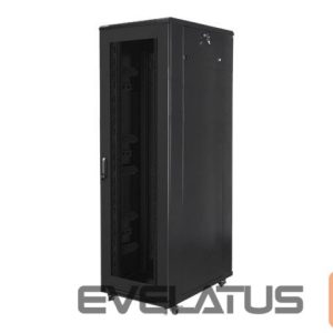 Serverid Lanberg  Rack cabinet 19" free-standing 42U/800x1000 (flat pack) with mesh door, black | 