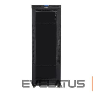 Servers Lanberg  Rack cabinet 19" free-standing 42U/800x800 (flat pack) with glass door lCD V2, black | 