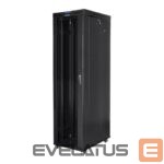 Серверы Lanberg  Rack cabinet 19" free-standing 47U/800x1000 (flat pack) with glass door lCD V2, black | 