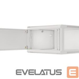 Serverid Lanberg  Rack cabinet 19" wall-mount 12U/600x450 for self-assembly with metal door (flat pack), grey | 