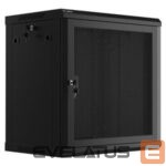 Serveri Lanberg  Rack cabinet 19" wall-mount 12U/600x450 with perforated door (flat pack), black | 