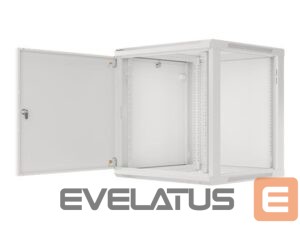 Serveri Lanberg  Rack cabinet 19" wall-mount 12U/600x600 for self-assembly with metal door (flat pack), grey | 