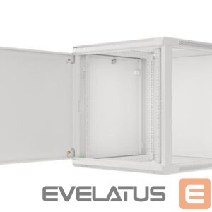 Serverid Lanberg  Rack cabinet 19" wall-mount 12U/600x600 for self-assembly with metal door (flat pack), grey | 