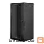 Серверы Lanberg  Rack cabinet 19" wall-mount 27U/600x600 (flat pack) V2, black | 