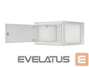 Serveri Lanberg  Rack cabinet 19" wall-mount 6U/600x600 for self-assembly with metal door (flat pack), grey | 