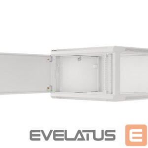 Serverid Lanberg  Rack cabinet 19" wall-mount 6U/600x600 for self-assembly with metal door (flat pack), grey | 