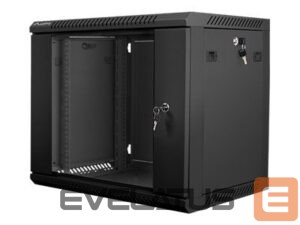 Servers Lanberg  Rack cabinet 19" wall-mount 9U/600x450 (flat pack) V2, black | 