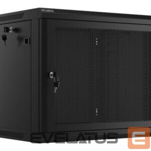 Serverid Lanberg  Rack cabinet 19" wall-mount 9U/600x450 with perforated door (flat pack), black | 