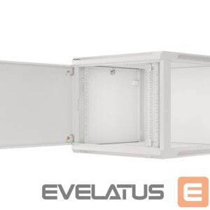 Serveri Lanberg  Rack cabinet 19" wall-mount 9U/600x600 (flat pack) for self-assembly with metal door, grey | 