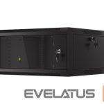 Serverid Lanberg  Rack cabinet 19" wall-mounted 4U 600 fast assembly (flat pack), black | 