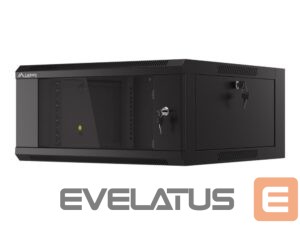 Servers Lanberg  Rack cabinet 19" wall-mounted 4U 600 fast assembly (flat pack), black | 