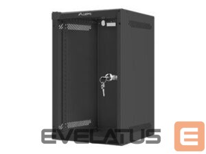 Serveri Lanberg  Rack cabinet 10" wall-mount 9U/280x310 (flat pack) with glass door, black | 