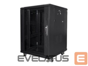 Servers Lanberg  Rack cabinet 19" free-standing 15U/600x600 (flat pack), black | 