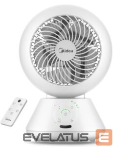 Fan Midea  Fan | MDF24JRW TurboForce | Table Fan | White | Number of speeds 5 | Oscillation | Remote control 