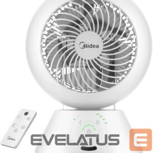 Ventilators Midea  Fan | MDF24JRW TurboForce | Table Fan | White | Number of speeds 5 | Oscillation | Remote control 