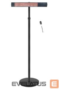 Radiators TunaBone  Electric Standing Patio Heater, Single carbon golden tube, Black 