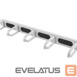 Citas preces Lanberg  19" Cable Management Brush Panel 5 Rings Type B 1U | AK-1203-S | Grey 