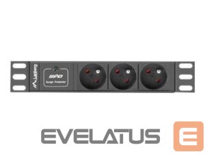 Serveri Lanberg  Power Distribution Unit (PDU) 10" 1U 16A 2m 3x French Outlets | PDU-03E-0200-BK 