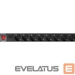 Serveriai Lanberg  Power Distribution unit 19", 8 outlets, black | 
