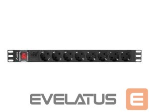 Serveri Lanberg  Power Distribution unit 19", 8 outlets, black | 
