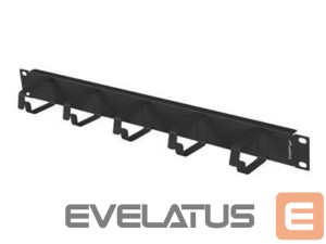 Citas preces Lanberg  19" cable management 5 rings - type B 1U, black | 