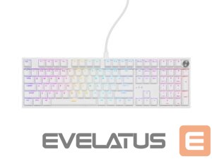 Kompiuterio klaviatūra Genesis  Thor 404 | Mechanical Gaming Keyboard | Wired | US | White | USB | Outemu Peach Silent 