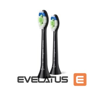 Zobu birste Philips  Replacement brush heads | HX6062/88 Sonicare Optimal White | Heads | For adults | Number of brush heads included 2 | Black 