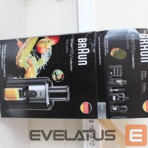 Cita mazā sadzīves tehnika Braun  SALE OUT.  J500 Multiquick 5 Juicer, Black |  | J 500 Multiquick 5 | Type Juicer | Black | 900 W | Number of speeds 2 | DAMAGED PACKAGING, CRACKED CONTAINER SIDE 