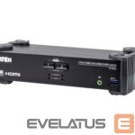 Serveris – kiti priedai Aten  2-Port USB 3.0 4K HDMI KVMP Switch with Audio Mixer Mode | CS1822 