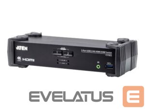 Serveru  - Citi piederumi Aten  2-Port USB 3.0 4K HDMI KVMP Switch with Audio Mixer Mode | CS1822 