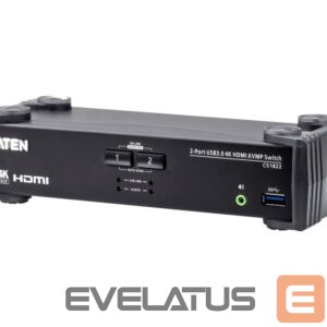 Server – muud tarvikud Aten  2-Port USB 3.0 4K HDMI KVMP Switch with Audio Mixer Mode | CS1822 