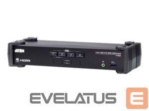 Serveru  - Citi piederumi Aten  4-Port USB 3.0 4K HDMI KVMP Switch with Audio Mixer Mode | CS1824 