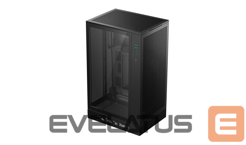 Arvuti korpus Deepcool CH270 DIGITAL | Black | Mini-Tower | Power supply included No | ATX PS2