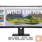 Monitors Lenovo  ThinkVision | T34WD-40 | 34 " | VA | 21:9 | 120 Hz | 4 ms | 3440 x 1440 pixels | 300 cd/m² | HDMI ports quantity 1 | Eclipse black | Warranty 36 month(s) 