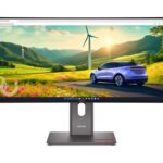 Monitoriai Lenovo  ThinkVision | P34WD-40 | 34 " | IPS | 21:9 | 120 Hz | 4 ms | 3440x1440 pixels | 350 cd/m² | HDMI ports quantity 1 | Eclipse black | Warranty 36 month(s) 