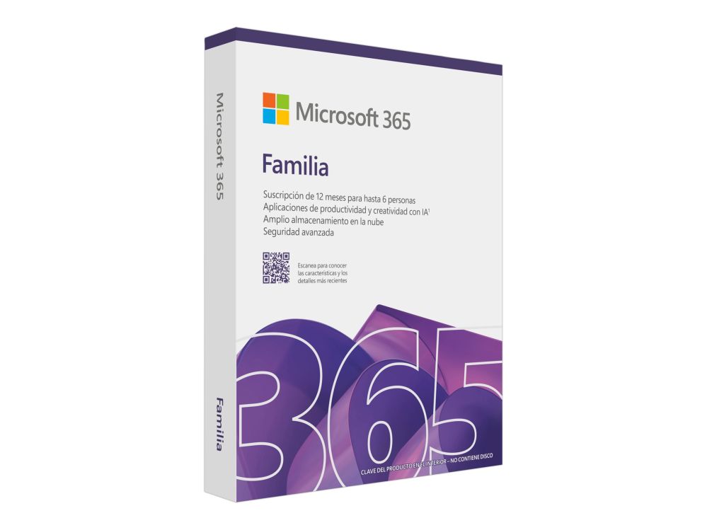 Nutikell Microsoft ® M365 Family Subscription FY25H2 Online Product Key License 1 License Eurozone Downloadable ESD NR 1 Year |