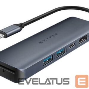 Bezvadu austiņas HYPER  | Drive EcoSmart Gen.2 Universal USB-C 6-in-1 Hub with 100 W PD Power Pass-thru 