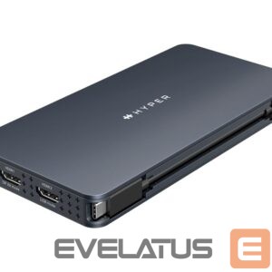Belaidės ausinės HYPER  | Drive Universal Silicon Motion USB-C 10-in1 Dual HDMI Docking Station | Ethernet LAN 